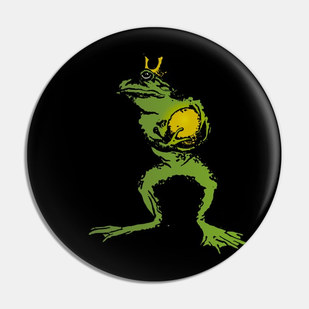 Prince Frog King Amphibian Royalty Pin by BarryJive