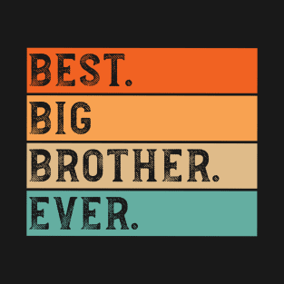 Best Big Brother Ever Older Sibling Kids Boys T-Shirt