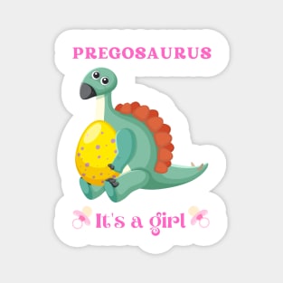 Preggosaurus cute pregnancy dinosaur for a mom to be Magnet