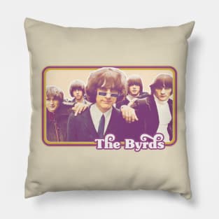 The Byrds  // Vintage Style Retro Fan Art Pillow