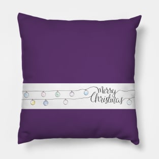 Merry Christmas Ornaments Pillow