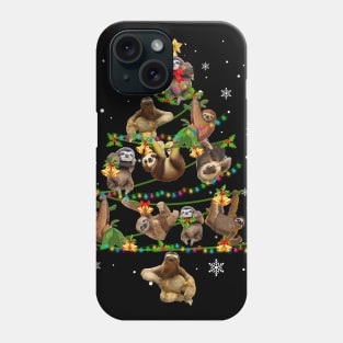 Cute Sloth Christmas Tree Xmas Gift Phone Case