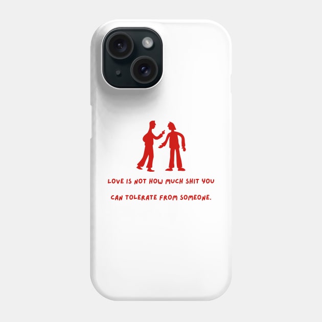 Tolerating a Narcissist Phone Case by twinkle.shop