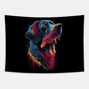 Dachshund Dog Portrait Dogs Colorful Tapestry