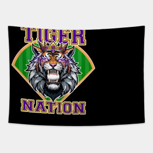 Tiger Nation Baseball 1 Tapestry