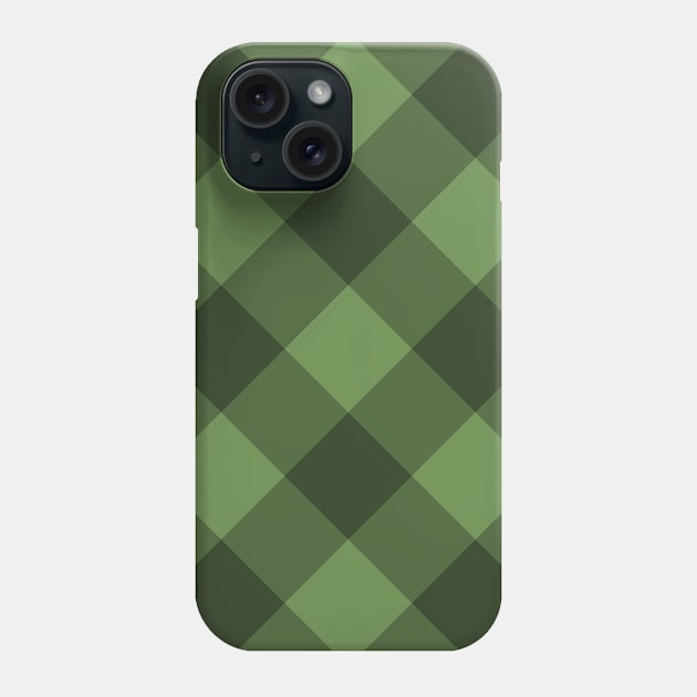 Green Plaid Phone Case by PlaidDesign