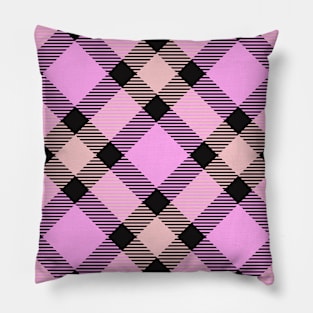 Pink Plaid Pillow