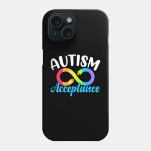 Autism Awareness Autism Red Instead Infinity Acceptance Phone Case