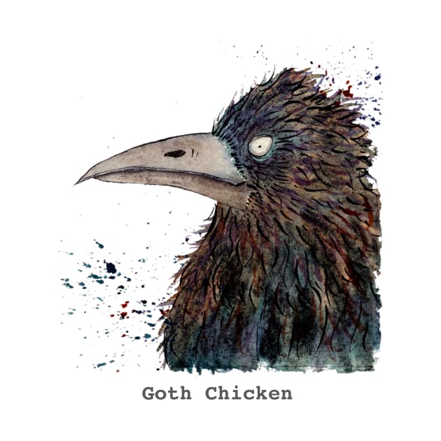 Goth Chicken by Zo Draws Stuff