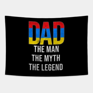 Armenian Dad The Man The Myth The Legend - Gift for Armenian Dad With Roots From Armenian Tapestry