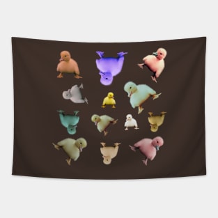 Pastel Chicks Tapestry