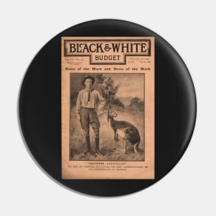 Advance Australia! Cover of Black & White Budget October 1900 Pin