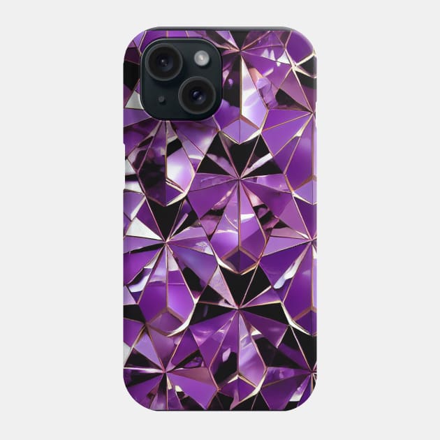 Purple Amethysts Phone Case by etherElric