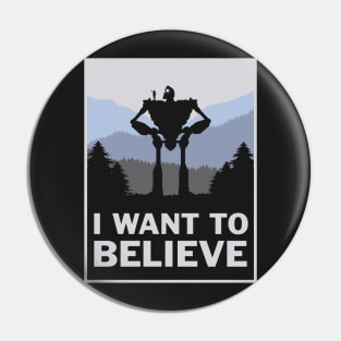 I want to believe in giants Pin