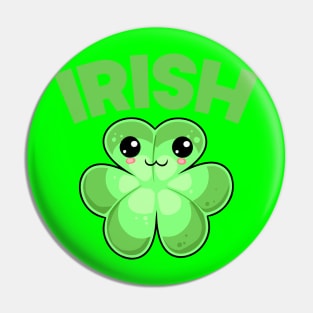 St Patricks Day Irish Kawaii Cute Clover Pin