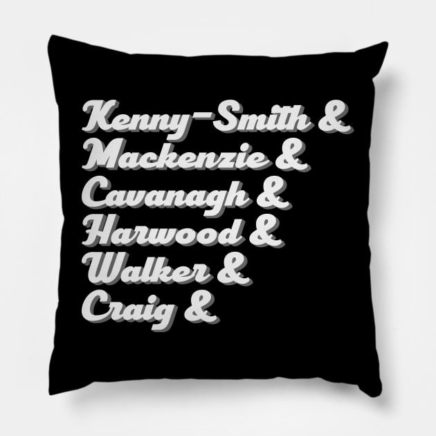 King Gizzard And The Lizard Wizard - Name List Pillow by Trendsdk
