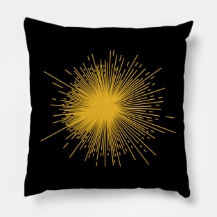 Yellow starburst Pillow