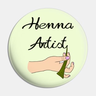 Henna Artist with Henna Cone Pin