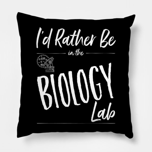 Biology lab design Pillow by bbreidenbach