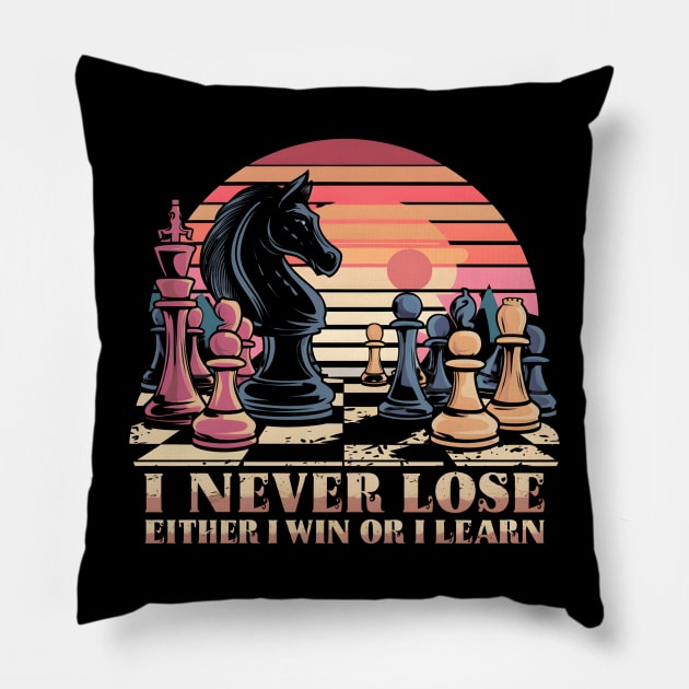 I never lose Either I win or learn Pillow by Japanese Fever