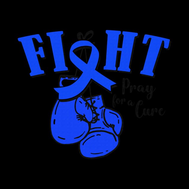 Fight Pray For A Cure Chronic Fatigue Syndrome Awareness Blue Ribbon Warrior Support Survivor by celsaclaudio506