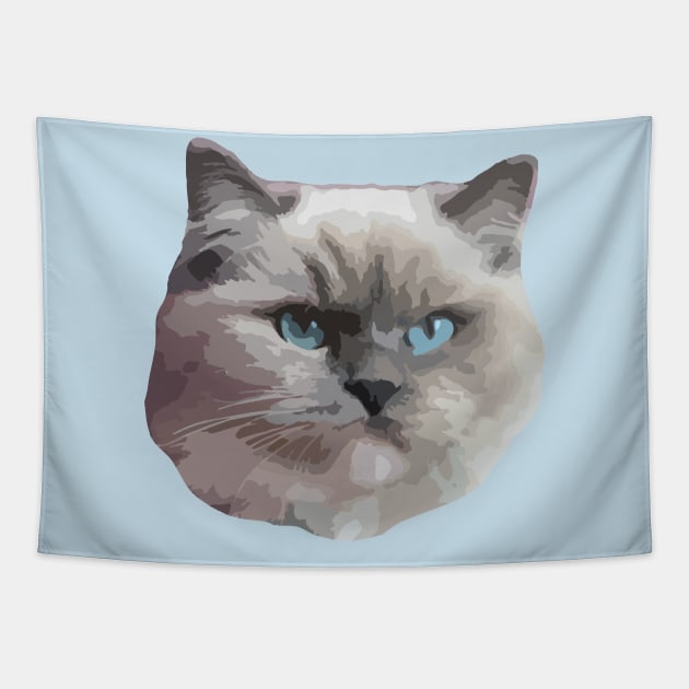 Ragdoll Cat Tapestry by NV