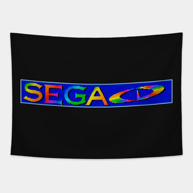 SEGA CD Boot Screen Logo II Tapestry by MalcolmDesigns