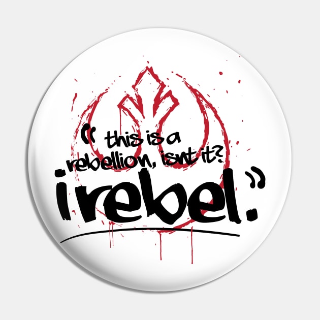 iRebel - Black Alternate Pin by ReidDesigns