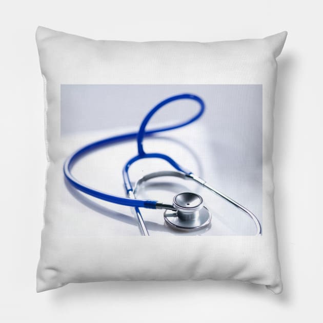 Stethoscope (F011/8882) Pillow by SciencePhoto