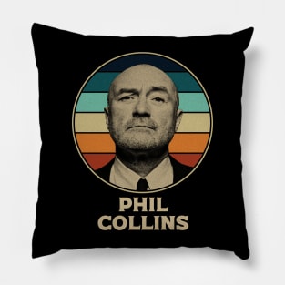 retro Phil Collins Pillow