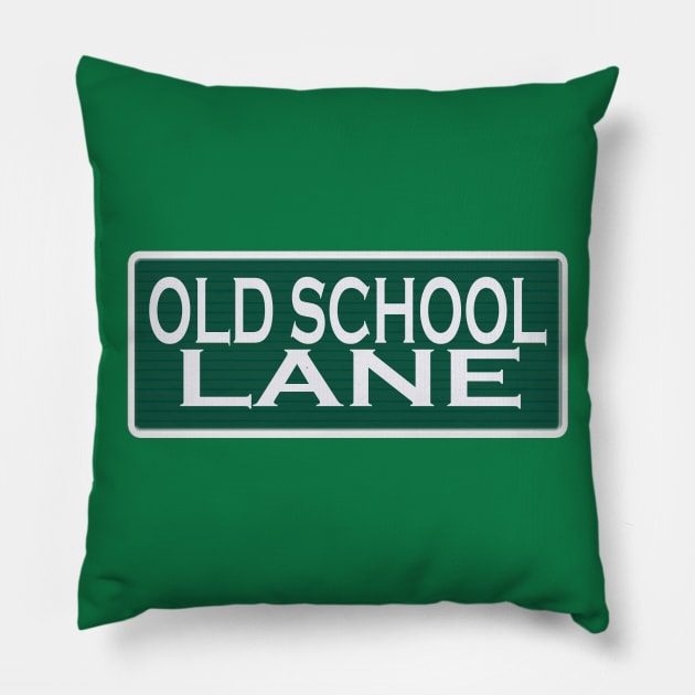 Old School Lane Pillow by manic_expression