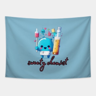 mad lab life, sweety chemist, kawaii, gift present ideas Tapestry