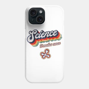 Science It Makes Sense 70s Retro Phone Case