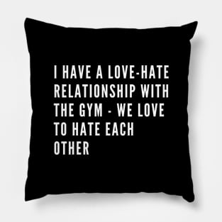 funny gym humor Pillow