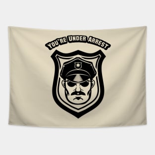 Police dept badge Tapestry