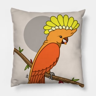 Candy Corn Cockatoo Pillow