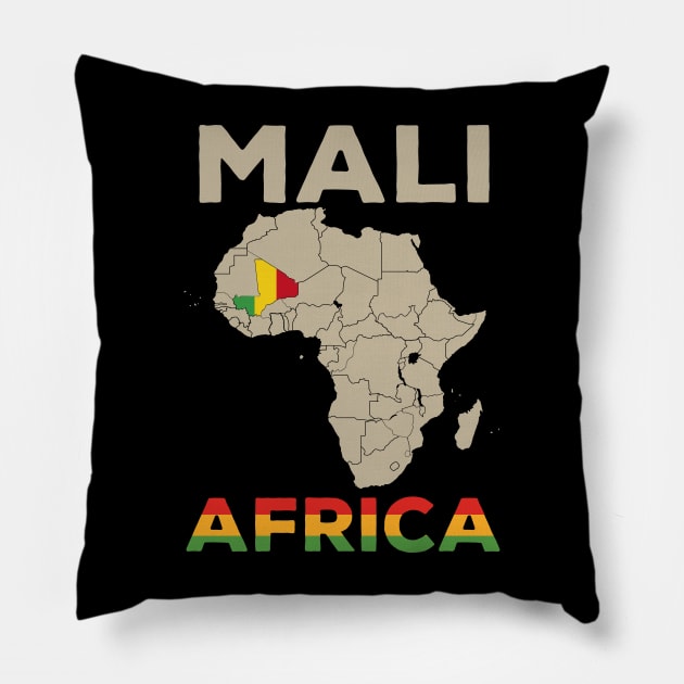 Mali-Africa Pillow by Cuteepi