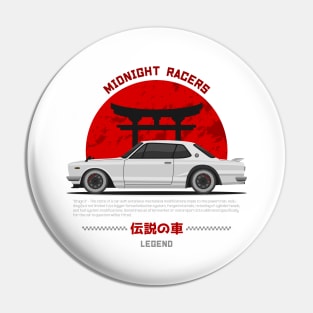 Tuner White Hakosuka JDM Pin