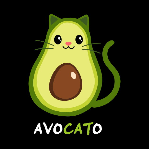 Avocato - Perfect Gift Idea for Cats and Avocado Lovers, Best for Christmas, Birthday or any Occasion, for Cat and Avocado Lover Girls, Boys, Men, Women, Wife, Husband, Grandma, Grandpa, by Fanboy04