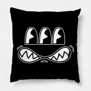 Toon eyes- retro simpsons Radioactive 3 eyed Fish design Pillow