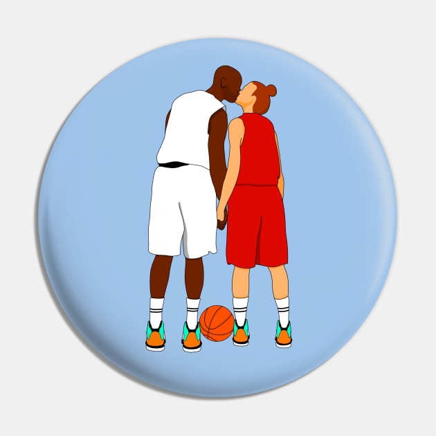 Basketball couple Pin by cariespositodesign