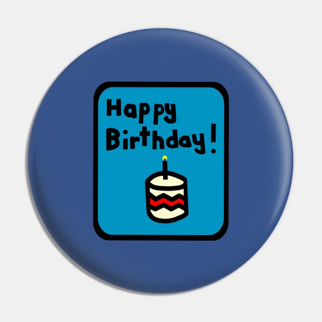 Birthday Greetings Pin by ellenhenryart