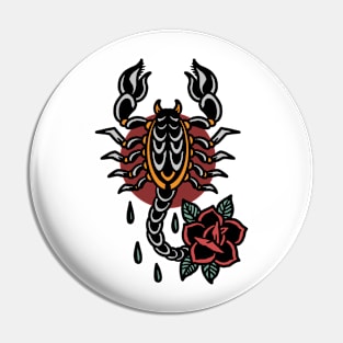 scorpion rose tattoo Pin