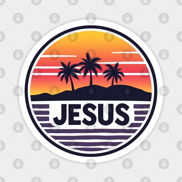 Vintage Jesus Name - Island Design Magnet by Rox