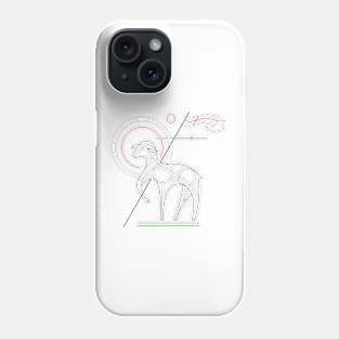 Lamb of God symbol illustration Phone Case