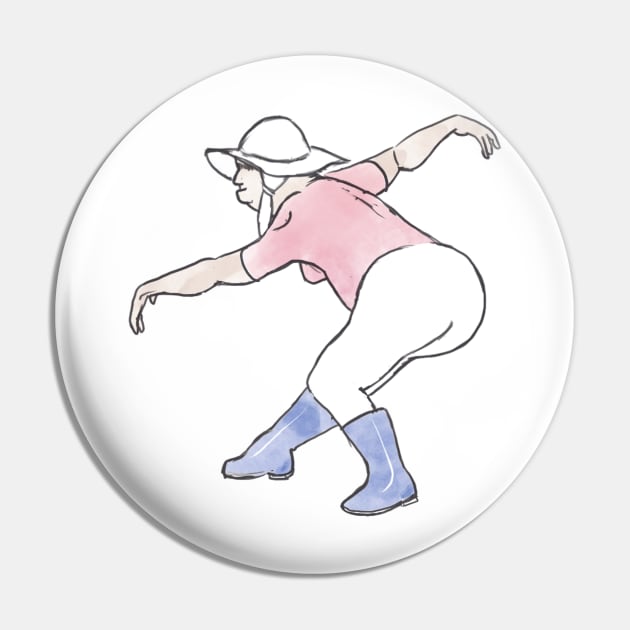 Dancing Granny #2 Pin by Adam Thornton Illustration