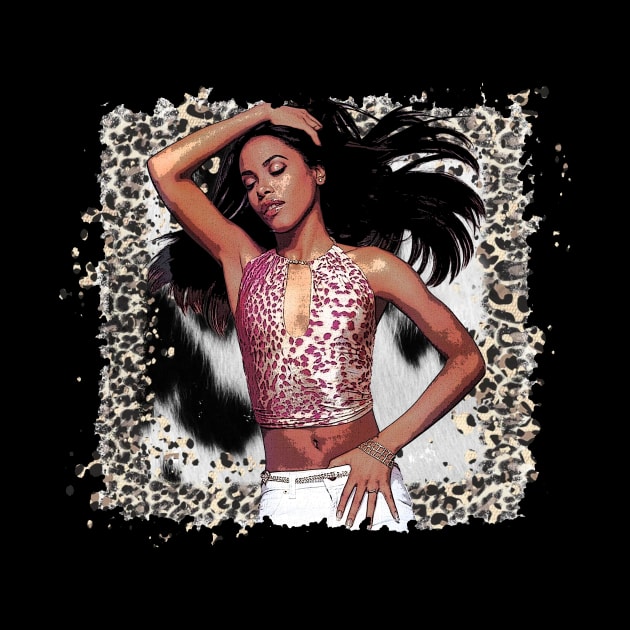 Aaliyahs Aesthetic Chart-Topping Hits Tribute Tee - R&B Royalty by WildenRoseDesign1