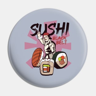 Sushi Black Belt Pin