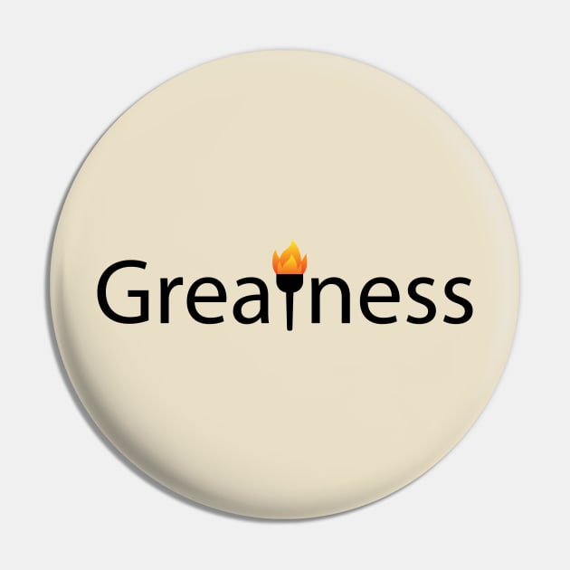 Greatness typographic logo design Pin by D1FF3R3NT