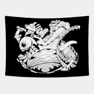 Sharptooth Squiggle Tapestry